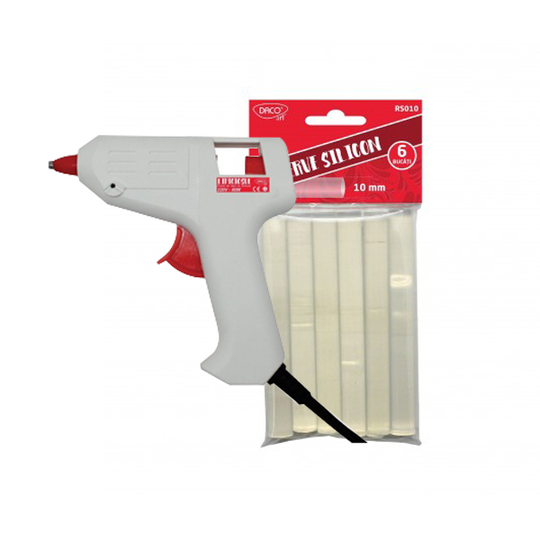 Пистолет и силиконовый клей