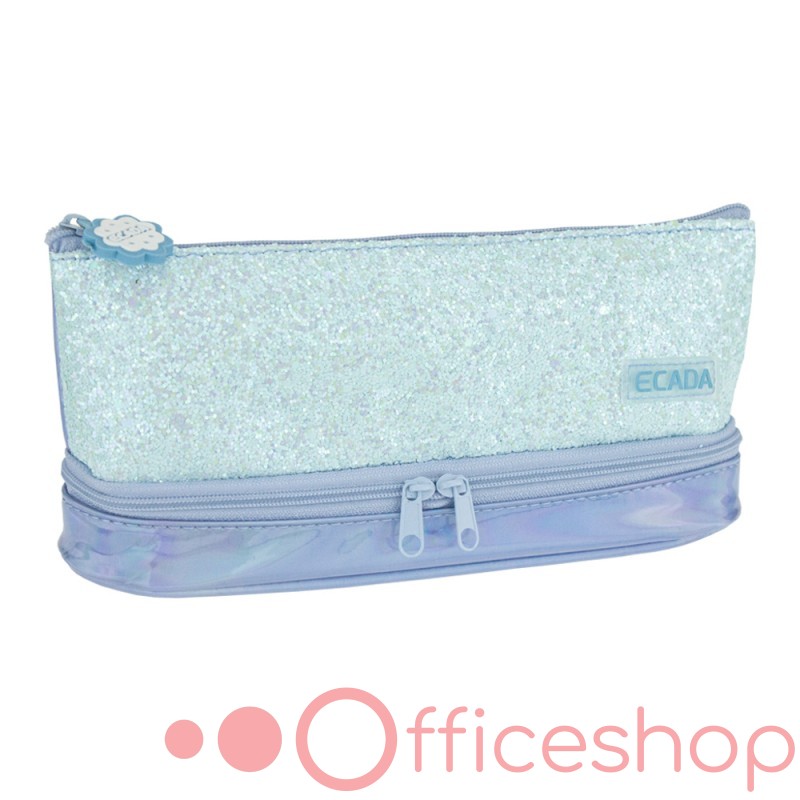 78602 Penar 2 fermoare borseta Ecada albastru