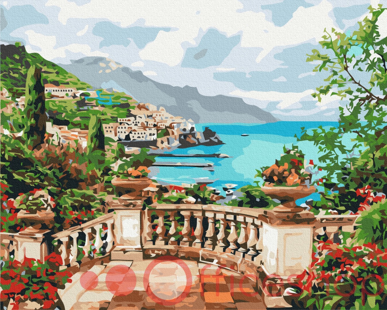 Картина по номерам Funny Art "Вид на море", 3*, 40x50 см, BS53740