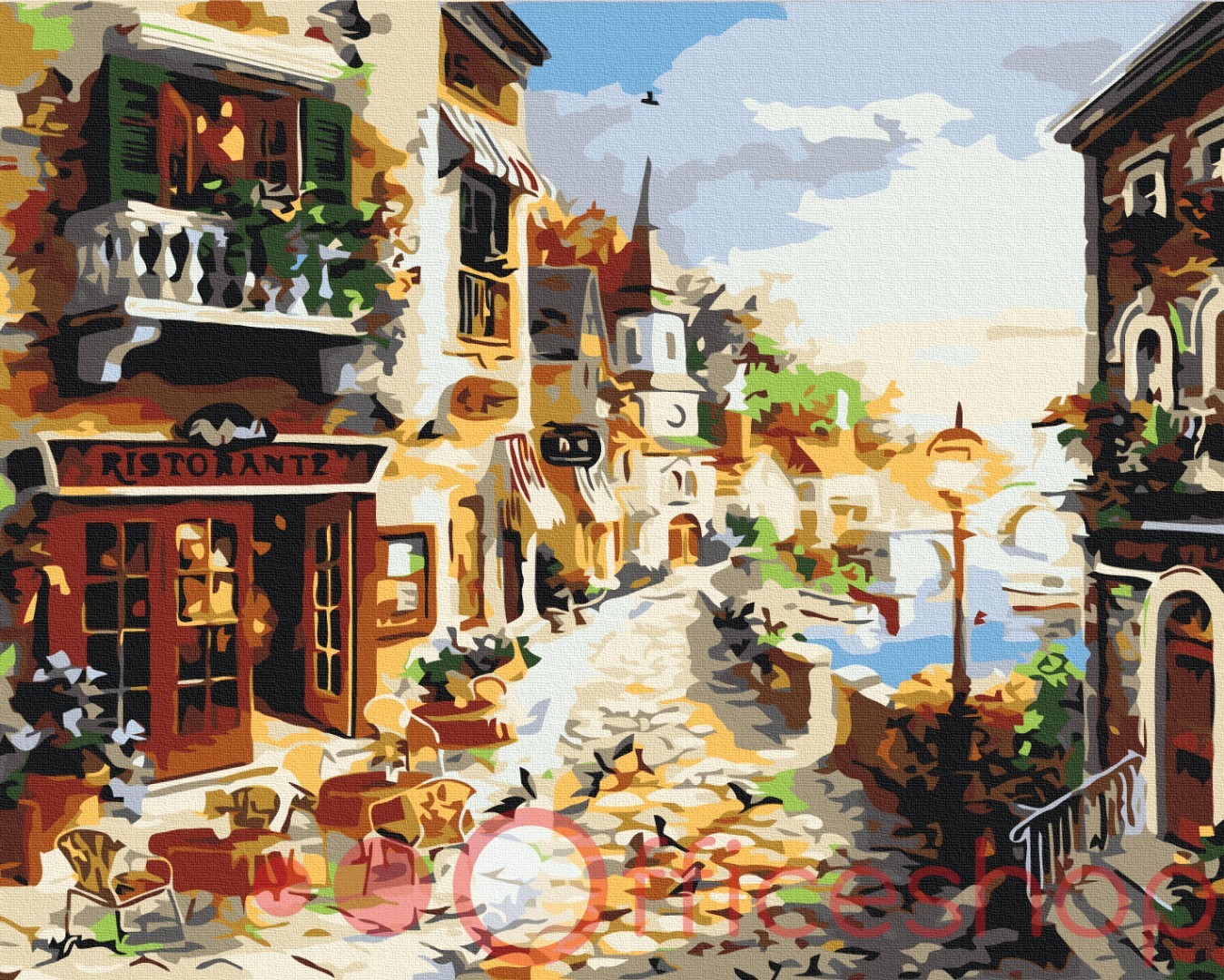 Картина по номерам Funny Art "Сказочная улица", 4*, 40x50 см, BS7233