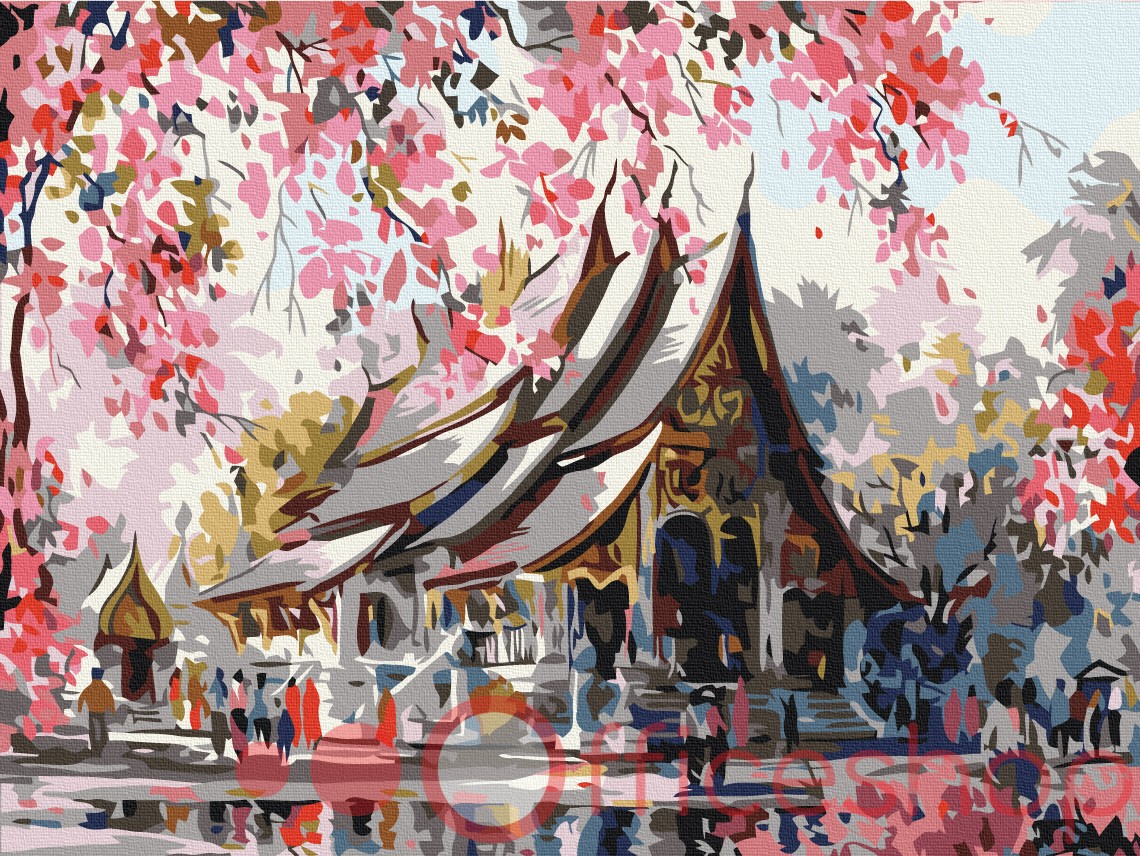 Картина по номерам Funny Art "Тайский храм", 4*, 30x40 см, RBS3259