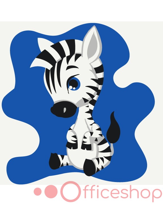 Картина по номерам Funny Art "Зебреня", 1*, 20x20 см, MBS040