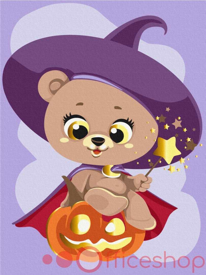 Картина по номерам Funny Art "Магический медвежонок", 2*, 30x40 см, KBS0085