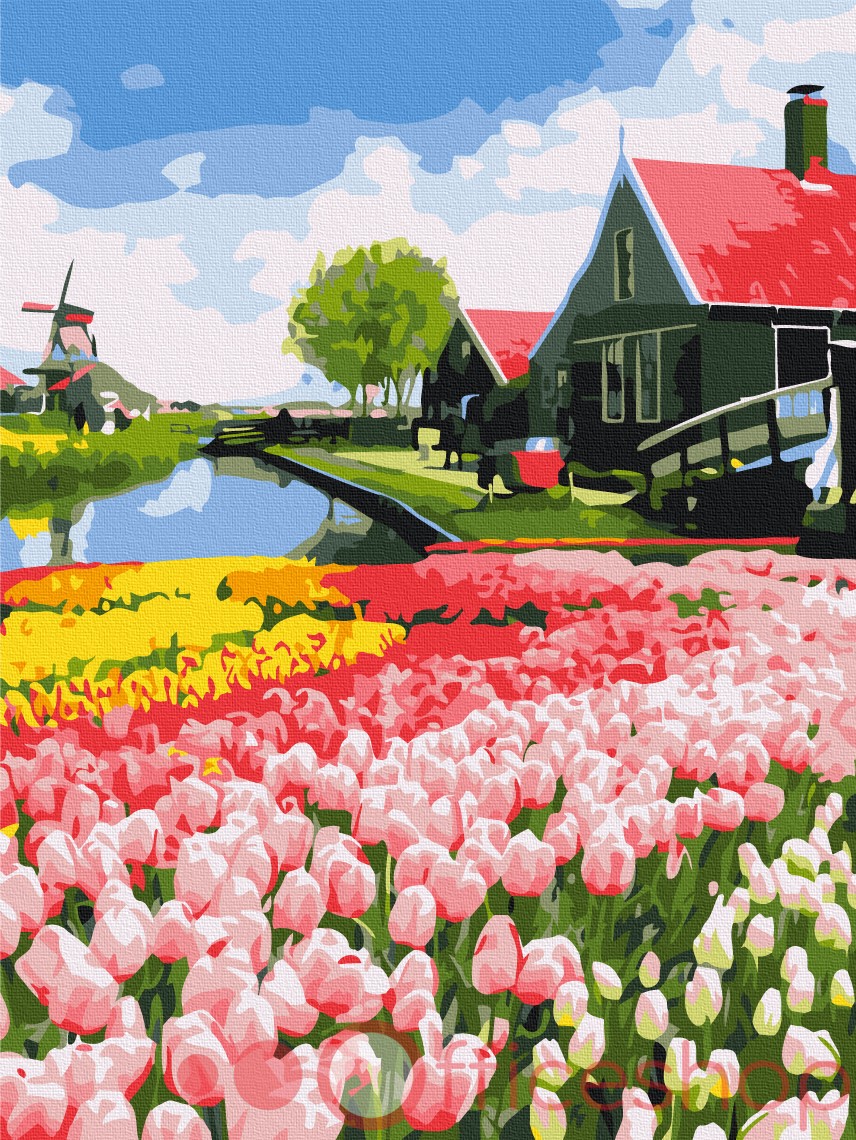 Картина по номерам Funny Art "Голландская провинция", 4*, 30x40 см, RBS52716