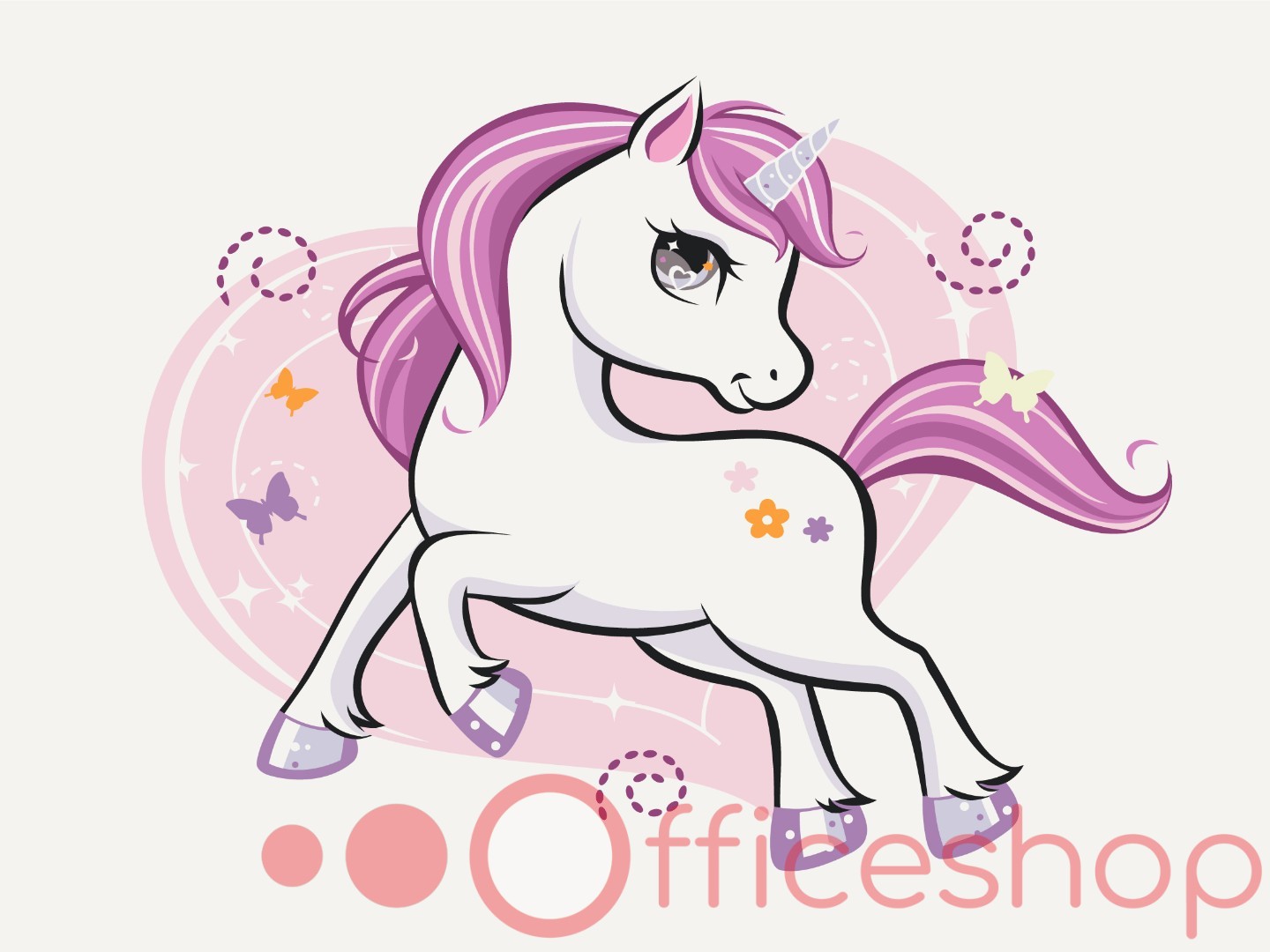 Картина по номерам Funny Art "Блестящая единорожка", 2*, 30x40 см, KBS0075