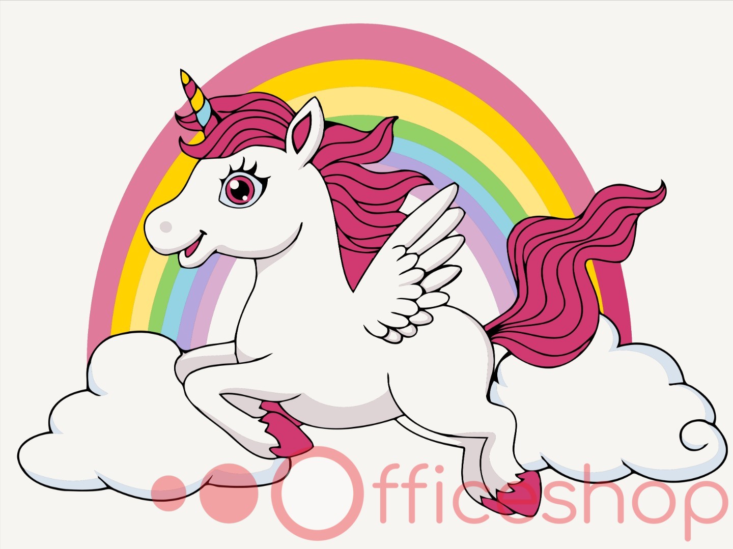 Картина по номерам Funny Art "Радужный единорог", 2*, 30x40 см, KBS7125