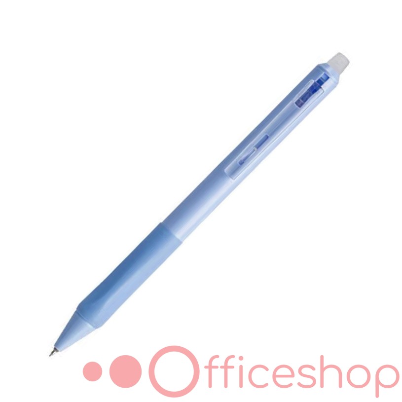 Pix cu radiera cu mecanism, 0.5 mm corp albastru ZL213/100664 (12)