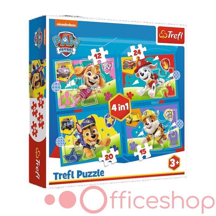 Puzzle 4 în1 "Paw Patrol" Trefl 34628