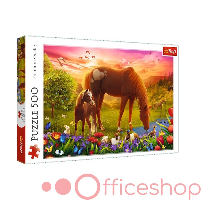 Puzzle 500 elemente "Caii" Trefl 37451